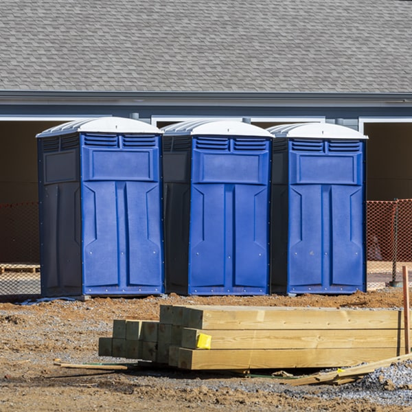 how can i report damages or issues with the portable toilets during my rental period in Greentown Ohio